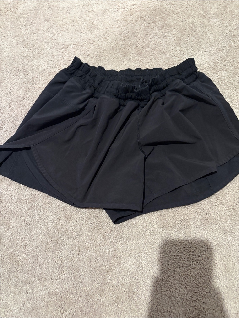 lululemon athletica Black Women's Running Shorts with Inner Liner